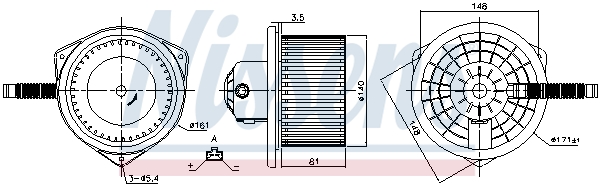 Picture of NISSENS - 87142 - Interior Blower (Heating/Ventilation)