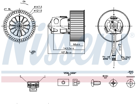 Picture of Interior Blower - NISSENS - 87240