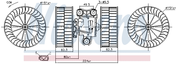 Picture of NISSENS - 87340 - Interior Blower (Heating/Ventilation)