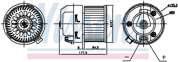 Picture of NISSENS - 87399 - Interior Blower (Heating/Ventilation)