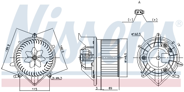 Picture of NISSENS - 87433 - Interior Blower (Heating/Ventilation)