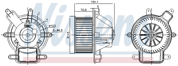Picture of NISSENS - 87464 - Interior Blower (Heating/Ventilation)