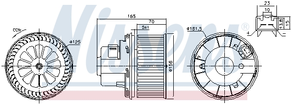 Picture of NISSENS - 87499 - Interior Blower (Heating/Ventilation)