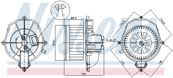 Picture of Interior Blower Motors - NISSENS - 87518
