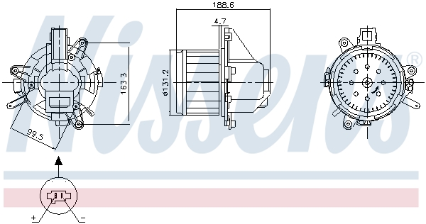 Picture of Interior Blower - NISSENS - 87542