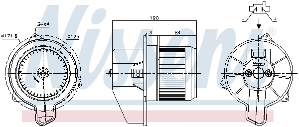 Picture of NISSENS - 87700 - Interior Blower (Heating/Ventilation)