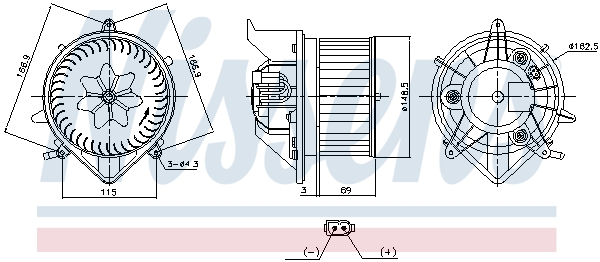 Picture of NISSENS - 87840 - Interior Blower (Heating/Ventilation)