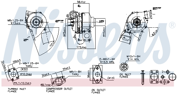 Picture of Turbochargers - NISSENS - 93037