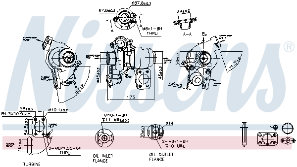 Picture of Turbochargers - NISSENS - 93061