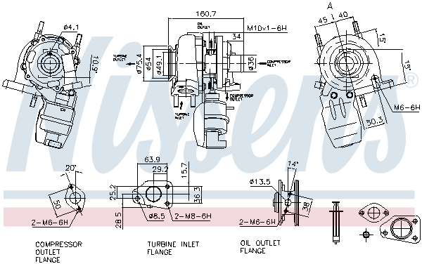 Picture of Turbochargers - NISSENS - 93142