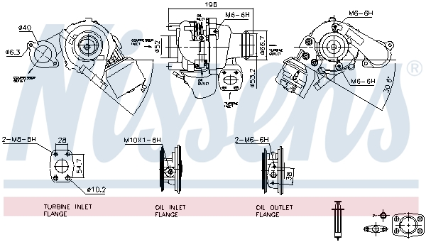 Picture of Turbochargers - NISSENS - 93258