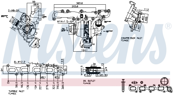 Picture of Turbochargers - NISSENS - 93266