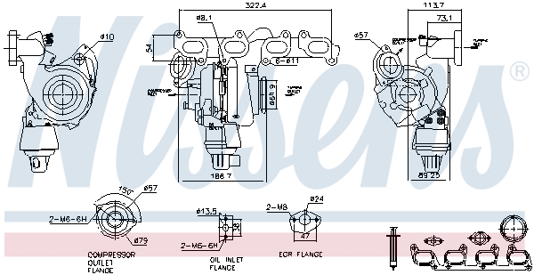 Picture of Turbochargers - NISSENS - 93285