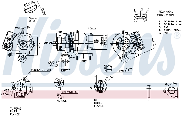 Picture of Turbochargers - NISSENS - 93308