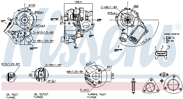 Picture of Turbochargers - NISSENS - 93412