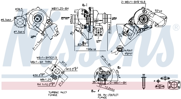 Picture of Turbochargers - NISSENS - 93421