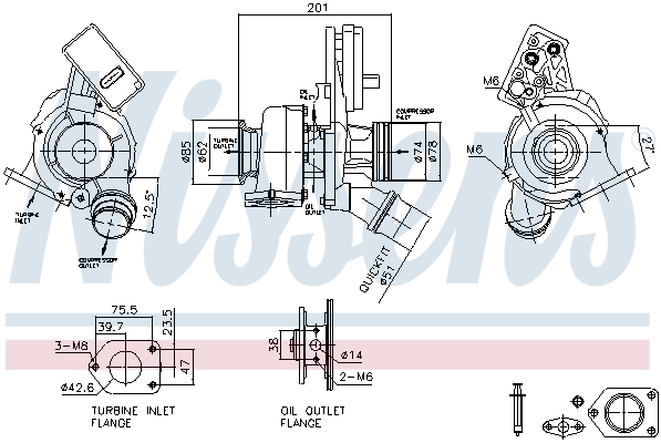 Picture of Turbochargers - NISSENS - 93519