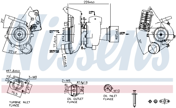 Picture of Turbochargers - NISSENS - 93529