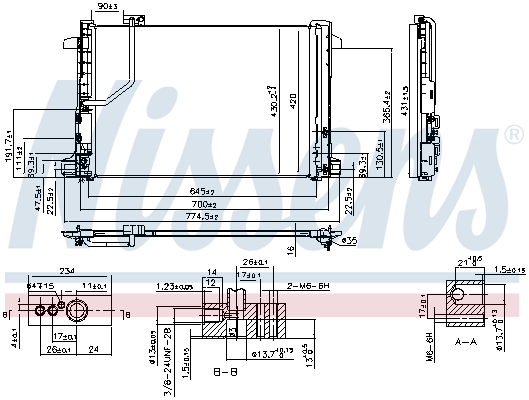 Picture of NISSENS - 940035 - Condenser, air conditioning (Air Conditioning)