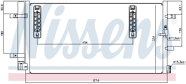 Picture of NISSENS - 940042 - Condenser, air conditioning (Air Conditioning)