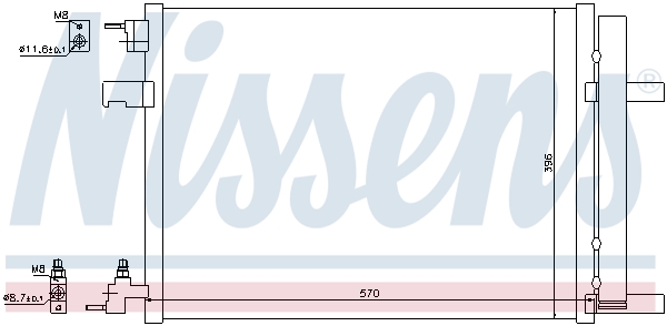 Picture of NISSENS - 940134 - Condenser, air conditioning (Air Conditioning)