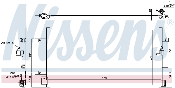 Picture of NISSENS - 940453 - Condenser, air conditioning (Air Conditioning)