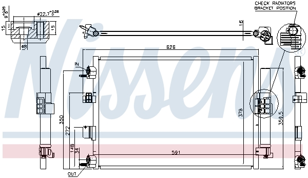 Picture of NISSENS - 940463 - Condenser, air conditioning (Air Conditioning)