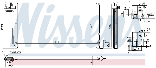 Picture of Condenser -  air conditioning - NISSENS - 940765