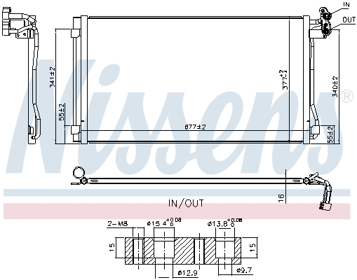 Picture of Condenser -  air conditioning - NISSENS - 940793