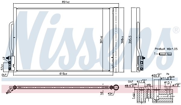 Picture of NISSENS - 941088 - Condenser, air conditioning (Air Conditioning)