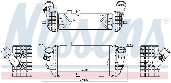 Picture of NISSENS - 96144 - Intercooler, charger (Air Supply)