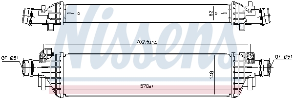 Picture of Intercoolers - NISSENS - 96173