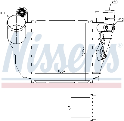 Picture of NISSENS - 96488 - Intercooler, charger (Air Supply)