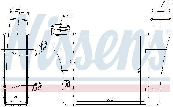 Picture of NISSENS - 96707 - Intercooler, charger (Air Supply)