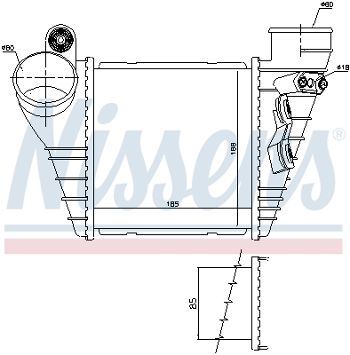 Picture of NISSENS - 96847 - Intercooler, charger (Air Supply)