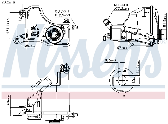 Picture of Expansion Tank -  coolant - NISSENS - 996153