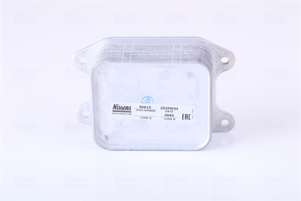 Picture of Oil Cooler -  engine oil - NISSENS - 90810