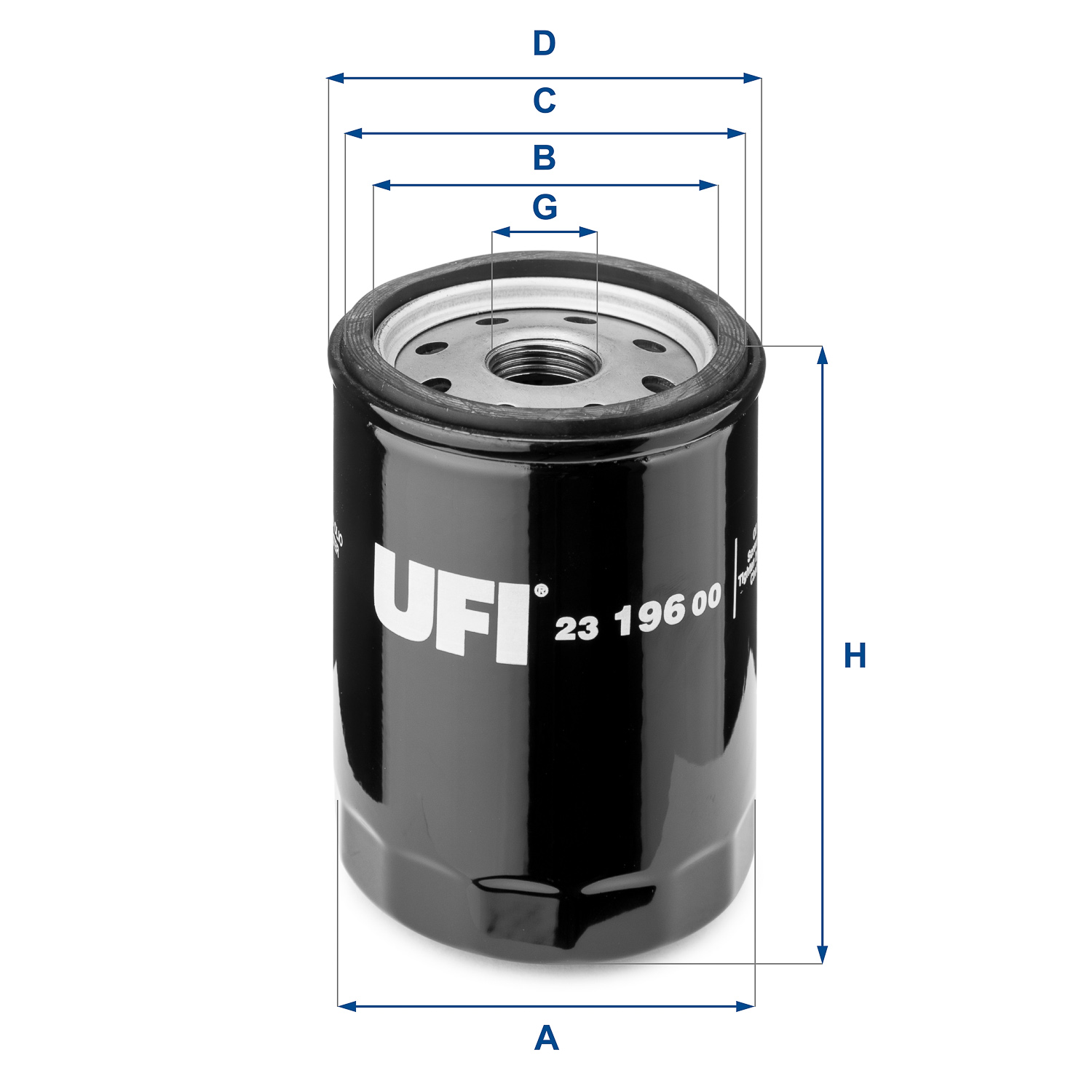 UFI - 23.196.00 - Filter za ulje (Podmazivanje)