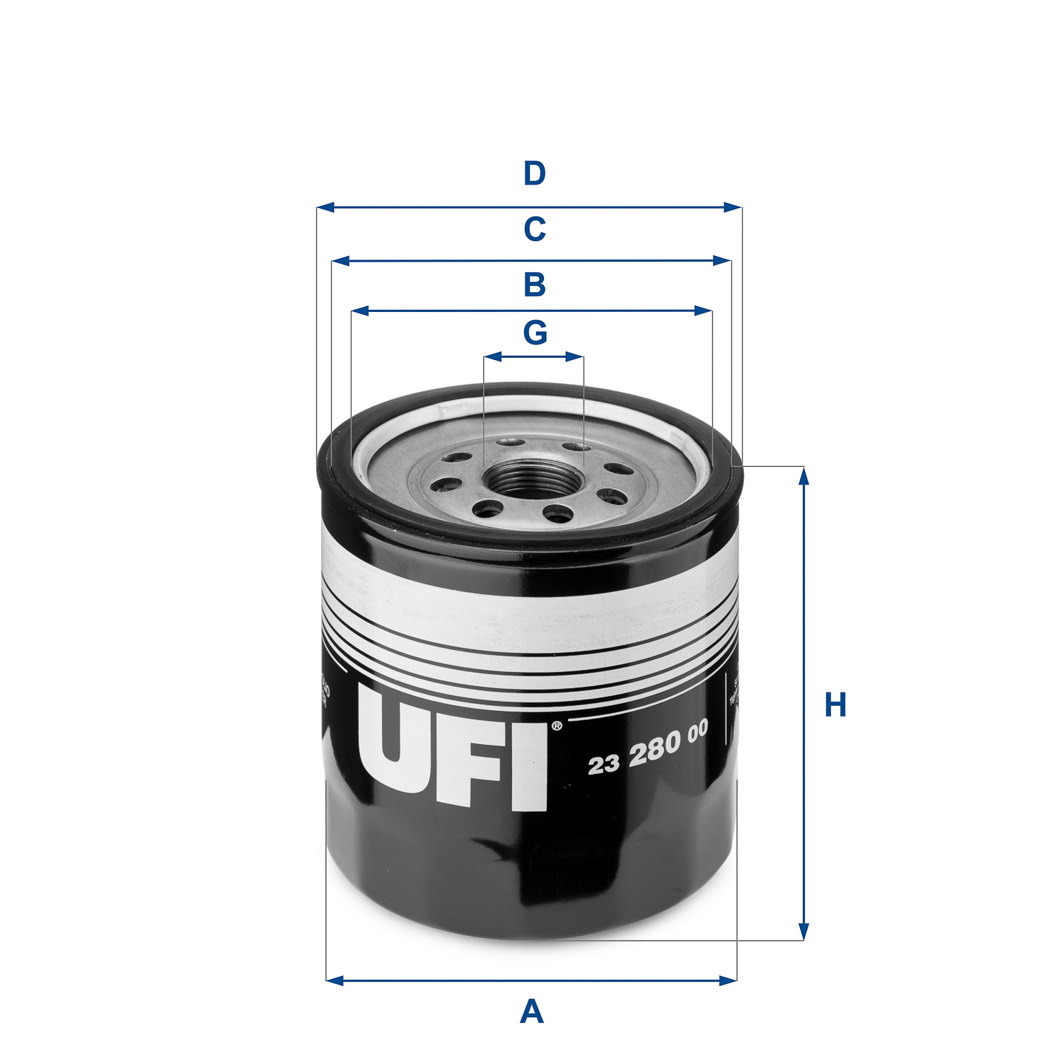 Picture of UFI - 23.280.00 - Oil Filter (Lubrication)