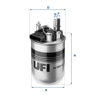 Picture of UFI - 24.080.00 - Fuel filter (Fuel Supply System)