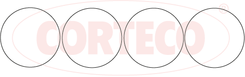 CORTECO - 020853H - Garnitura zaptivnih elemenata, košuljica cilindra (Blok motora)