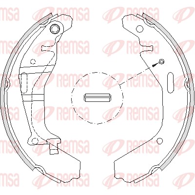 REMSA - 4202.00 - Komplet kočionih papuča (Kočioni uređaj)