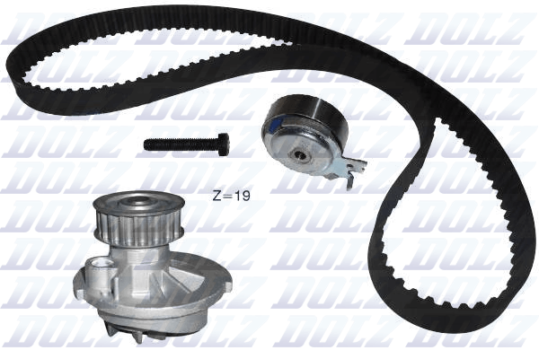 Picture of DOLZ - KD025 - Water Pump & Timing Belt Set (Cooling System)