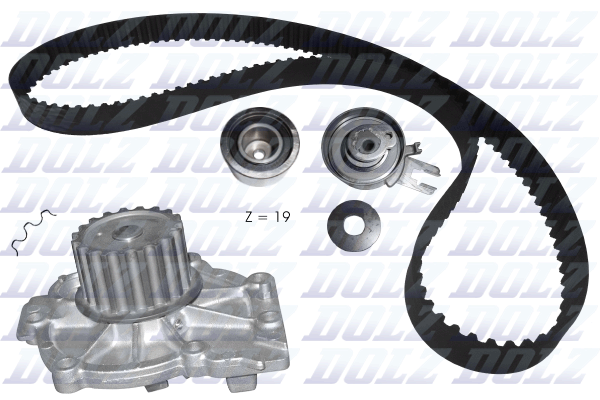 Picture of DOLZ - KD111 - Water Pump & Timing Belt Set (Cooling System)