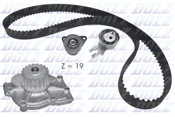 Picture of DOLZ - KD164 - Water Pump & Timing Belt Set (Cooling System)