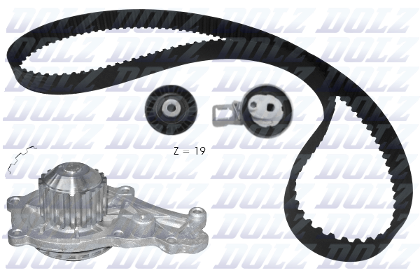 Picture of DOLZ - KD169 - Water Pump & Timing Belt Set (Cooling System)