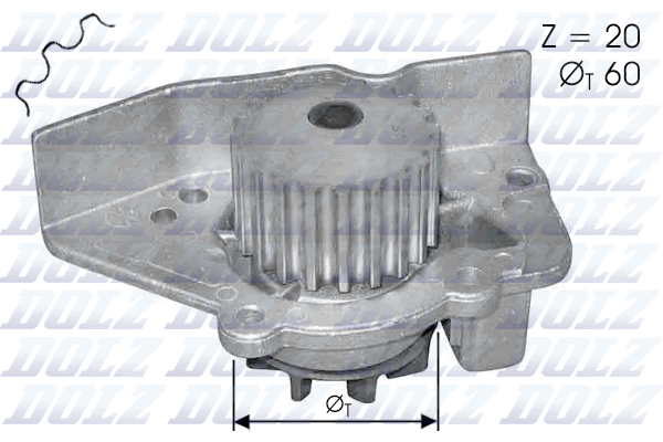 Picture of DOLZ - N405 - Water Pump (Cooling System)