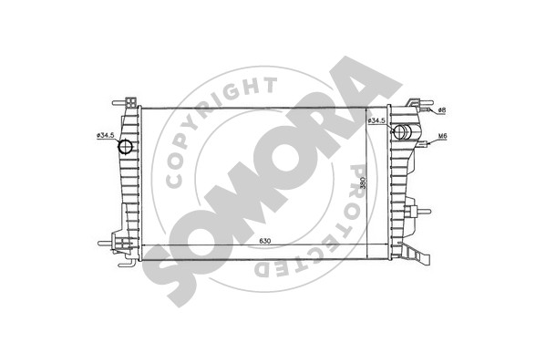 Picture of SOMORA - 248040 - Radiator, engine cooling (Cooling System)