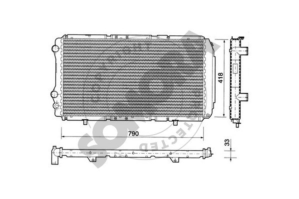 Picture of SOMORA - 084041 - Radiator, engine cooling (Cooling System)