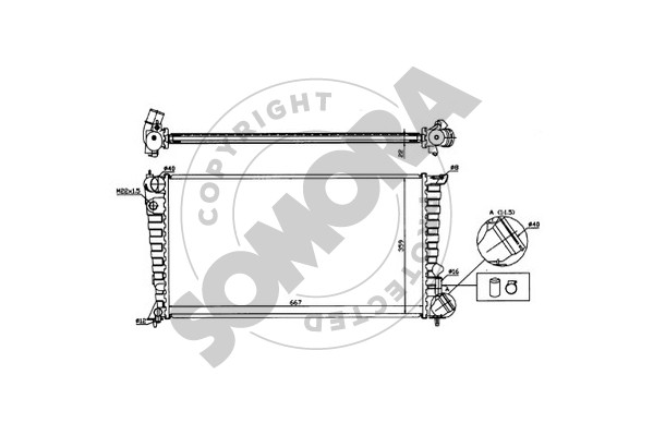 Picture of SOMORA - 220642 - Radiator, engine cooling (Cooling System)